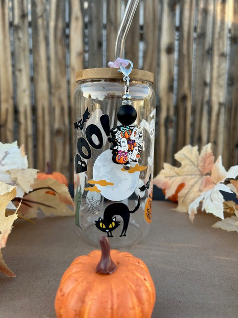 Ghoul Gang Fueled by Caffeine 16 oz Glass Can Cup