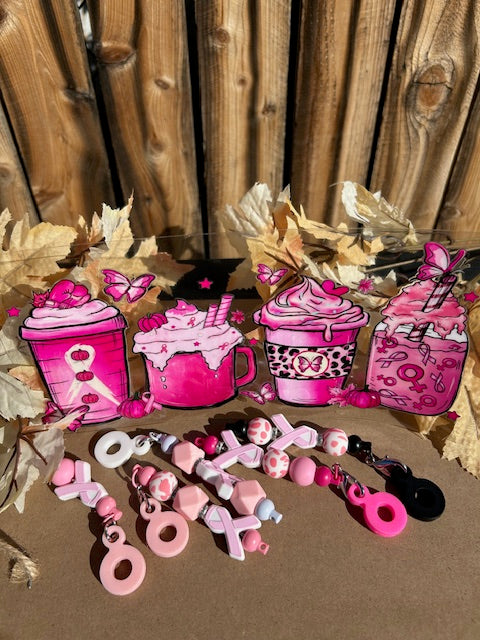 Strong Like Pink 16 oz Glass Can Cup