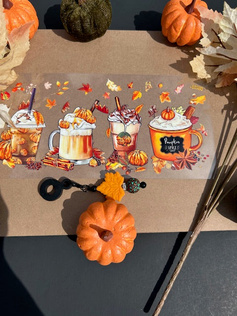 Pumpkin Spice & Everything Nice 16 oz Glass Can Cup