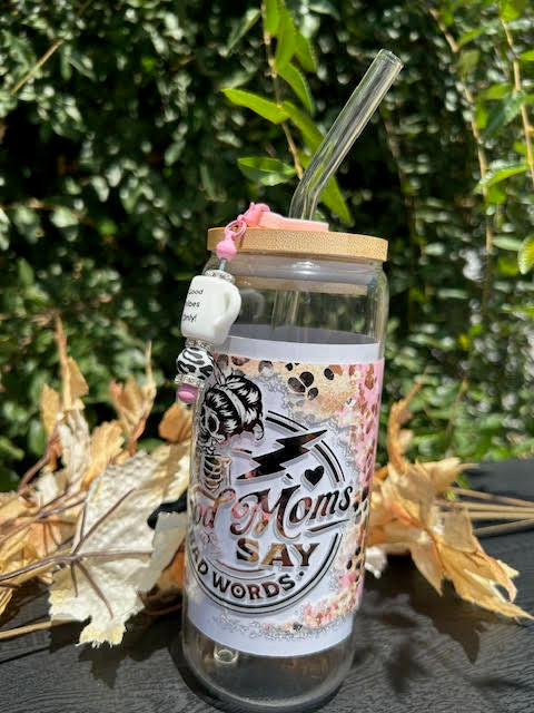 Beautifully Badass 16oz Glass Can Cup