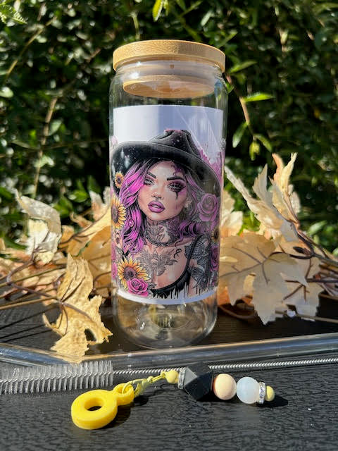 Grow Wild, Shine Bright 20 oz Glass Can Cup