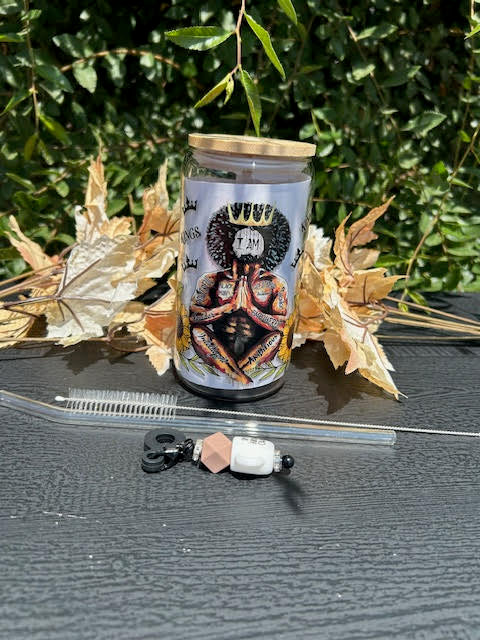 Respected. Protected. Connected 16oz Glass Can Cup