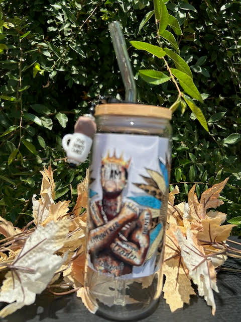 Royal Blood. Everyday Hustle. 20oz Glass Can Cup