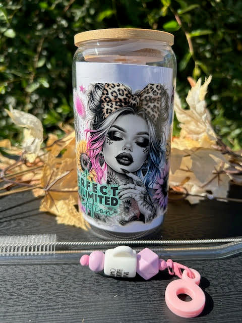 Wildflower Soul 16 oz Glass Can Cup